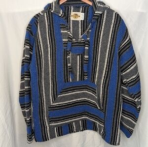 VTG EARTH RAGZ, Hoodie Hippie Poncho cardigan Bohemian Jacket Boho Size Large